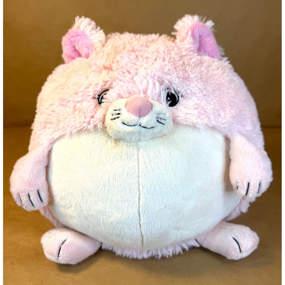 Retired Squishable Pink Kitty Cat Plush 15" Large Giant Round Stuffed Animal Toy